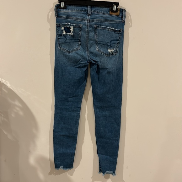 American Eagle Women’s High Rise Distressed Jeggings Size 2 - Picture 9 of 14